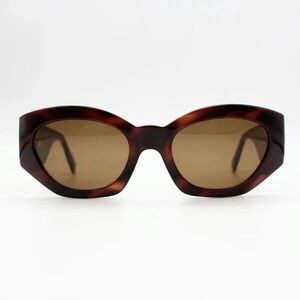 Vintage Gianni Versace 420/E Tortoiseshell Sunglasses Medusa Logo Italy